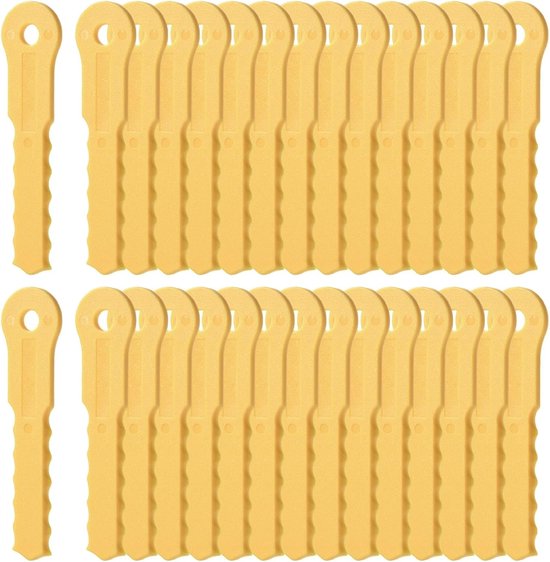 30 Pcs Vervangende Nylon Bladen - Weed Eater Bladen 70289A - Vervangingsbladen Compatibel met Weed Warrior Push-N-Load 3 Blade Trimmer Hoofd en Pivotrim Hybrid 2-N-1 Hoofd van Merkloos	