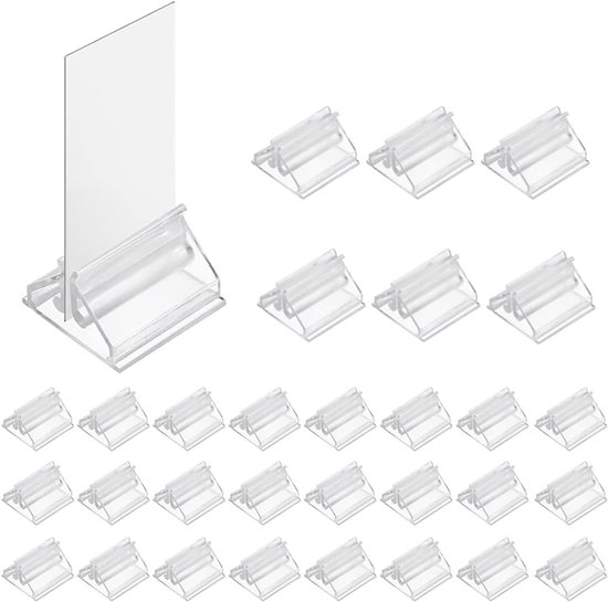 30 Stukken Transparante Plastic Speelkaartenhouders - Speelpapier - Bordspel Accessoires - Party Markers van The Twiddlers