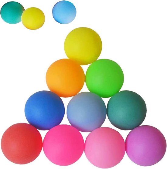 30 Stuks 40 mm Ping Pong Ballen, Ping Pong Ballen met Gemengde Kleuren, Ping Pong Ballen voor Training, Gebruikt voor Ping Pong Training (Willekeurige Kleur) van Merkloos	