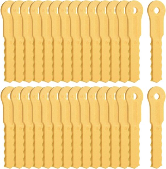 30 Stuks Vervangende Nylon Bladen voor Onkruidtrimmer - Compatibel met Push-N-Load en Pivotrim 2-in-1 Hoofd, Duurzaam en Efficiënt Onkruidbestrijding Accessoire