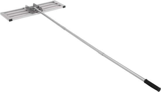 30 x 10 inch (75 x 25 cm), roestvrijstalen steel, krachtige gras-nivelleringsapparaat, vloeroppervlakken, professionele gazonrakel geschikt voor tuin, achtertuin, golf, gazon