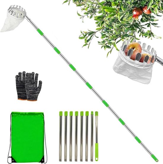 300 cm Telescoop Fruitplukker voor het Plukken van Diverse Fruitsoorten
