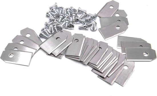 30x Reservemessen voor Husqvarna Automower en Gardena Robotmaaiers (0.75mm/Staal) van Genie.