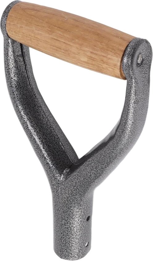 35 cm ID herbruikbare schep handvat - Vervangende schep handvat - Tuinhark gereedschap met houten handvat - Zilver van Merkloos	