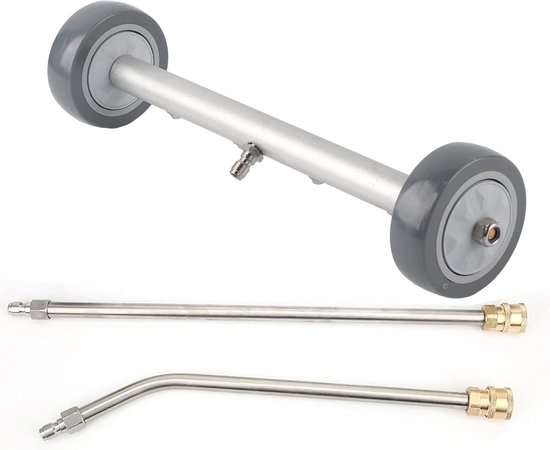 360 Draaibaar Waterbezem voor Hogedrukreinigers – Onderstelreiniging met Verlengstukken – 4000 PSI Reinigingsoplossing van Merkloos	