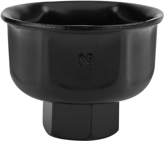 36mm 3/8'' Auto Oliefiltersleutel - Socket Drive Remover Tool - Metaal Motoroliefilter (zwart) van GADLAND