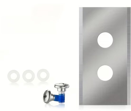 36x Robotmaaier Mesjes RVS - Universeel Compatibel met Mammotion Luba 1 & 2 en Yuka - Dubbelzijdige Reservemessen - Extra Sterk & Duurzaam - Inclusief Schroeven van Merkloos	