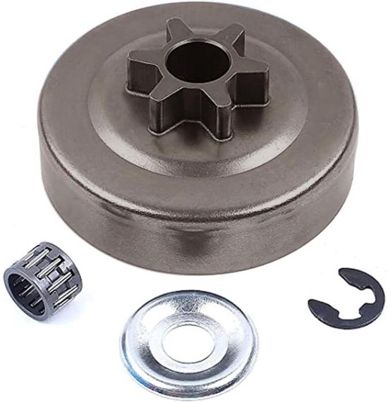 3/8" 6T tandwielkoppelingsset, 3/8" 6Z tandwielset geschikt voor naaldlagers en borgringen, geschikt geschikt voor geschikt voor MS170, MS180, MS210, MS230 en MS250 kettingzagen.