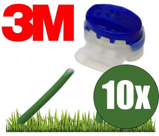 3M Gel connectors - 10 stuks - Draadverbinder - Kabelverbinders - Scotchlok 314 - Perimeterdraad reparatie - voor alle robot maaiers - Begrenzingsdraad van 3M