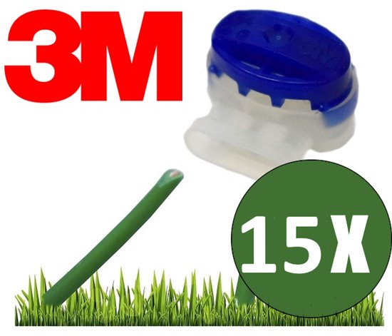 3M Gel connectors | 15 stuks | Kabelverbinders | Scotchlok 314 | Perimeterdraad reparatie universeel | Begrenzingsdraad reparatie