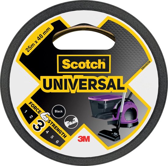 3M Universele Reparatiedoek - Zwart - 25mx48mm van 3M