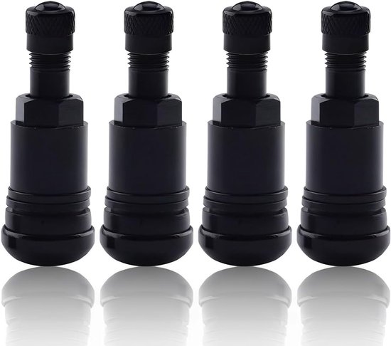 4 Car Tyre Valves - Aluminium Alloy Tubeless Valve - Waterproof - Integrated Valve Core - Geschikt voor Auto's, Motorfietsen, Vrachtwagens, Trailers van Merkloos	
