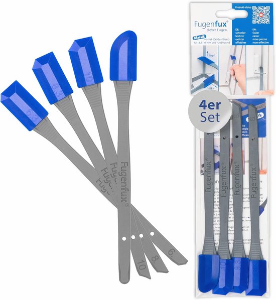 4-Delige Voegenkit Spatel Set – Perfect voor Siliconen en Kit - Voor Smalle Plekken van Merkloos	