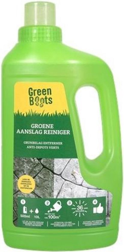 4 Flessen - Green Boots Groene aanslag reiniger/ aanslagverwijderaar