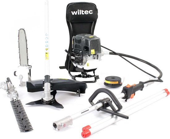 4-in-1 Tuinmotor met 4-takt motor en verlengstuk voor snoeien en maaien