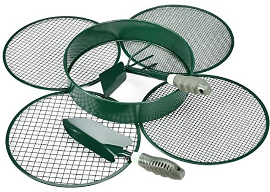 4-in-1 Tuinzeef met Verwisselbare Inzetstukken en Schep van Merkloos	