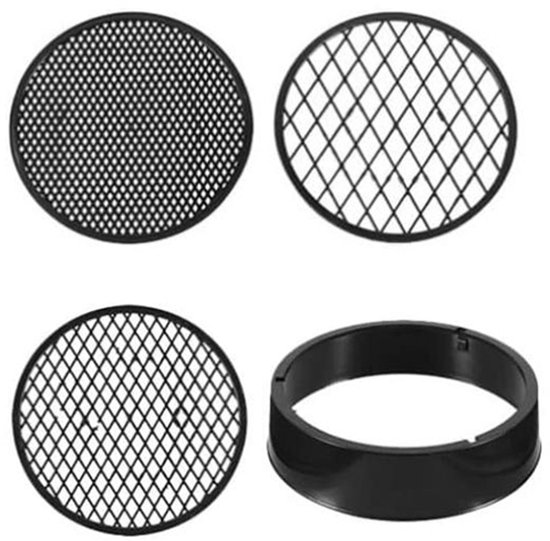 4-in-1 Tuinzeef - Ronde Zeef - Zandzeef - Kunststof - Grondzeef - Steenzeef - Tuingereedschap - voor Compost en Aarde - Diameter 12cm - Zwart van Simply Genius