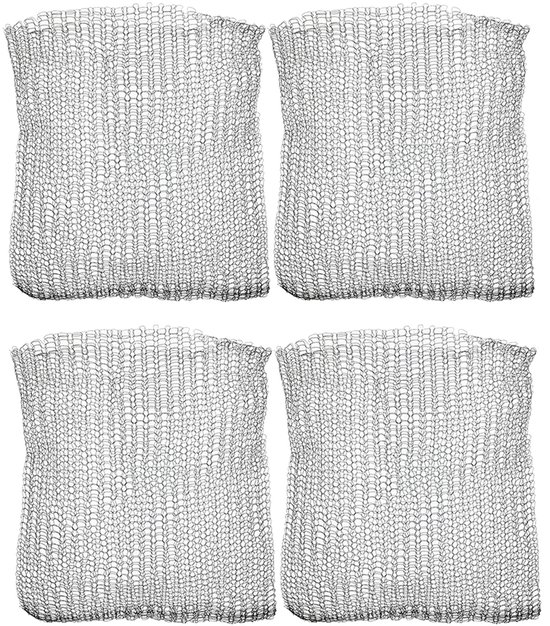 4 metalen gaasmanden - Rattenbestendige manden - Rattenwerend - Geschikt voor plantenwortels, bomen, bloemen en groenten - 60*60 cm - Roestvrij staal - 4-pack