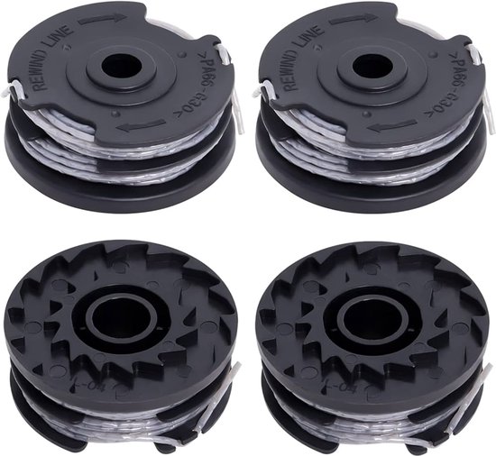 4-pack Bosch grasmaaier F016800569 vervangingsspoelen, maaikop maaidraden, grasmaaier vervangingsonderdelen, veilig, milieuvriendelijk, duurzaam en langdurig van Bosch