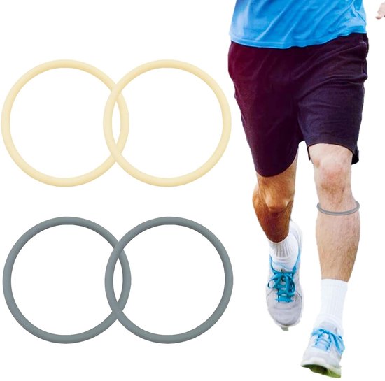 4 Pcs Patellar Tendon Bands - Patella Bands - Silicone Patella Knee Bandage - Knie Bands voor Basketball - Voetbal - Hiking - Hardlopen van CAMBIVO