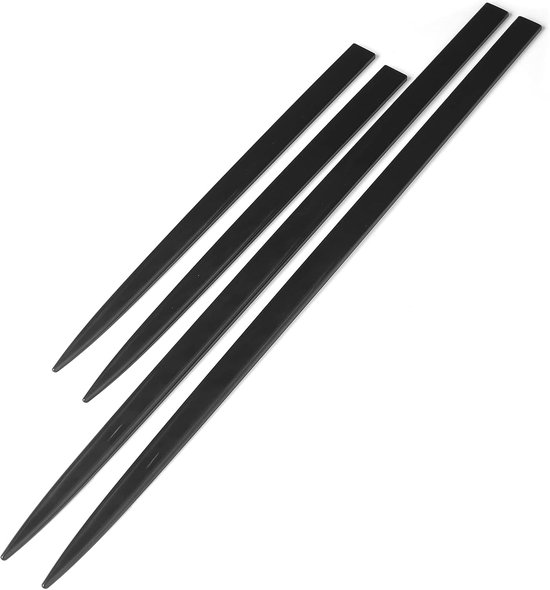 4 PCS Waterdichte Autodeurbeschermer - Body Side Trim Helder Zwart Universele Deurbeschermer Auto Modificatie - Fascia/beschermingsstrips/schrobstrips van Merkloos	