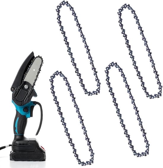 4 stuks 6 inch Zaagkettingen compatibel met mini-kettingzaag - vervangende tuinzaag universele ketting - vervangende zaagketting bar - voor kettingzaag . van Merkloos	