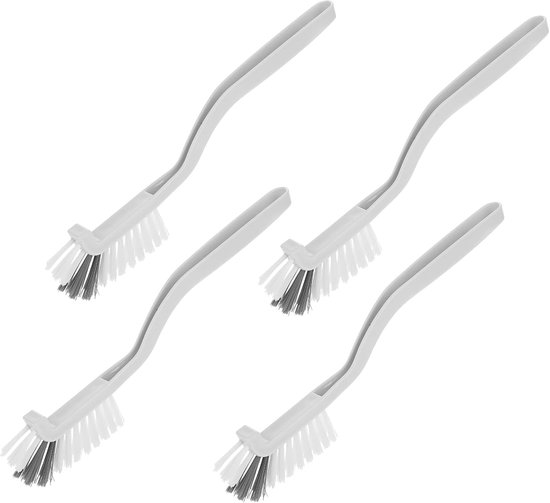 4 stuks bekerborstel, gebogen reinigingsborstel, multifunctionele keukenborstels, reinigingsborstel, glazenspoelborstel voor gootsteen, servies, pot, pan en kleine ruimtes