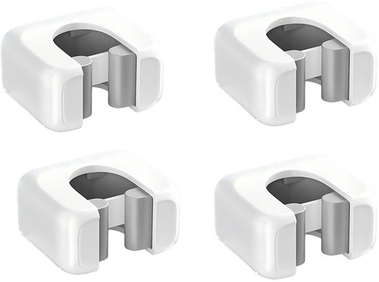 "4 stuks - bezem ophangsysteem wit - bezem ophangsysteem - bezemhouder - bezemhouder ophangsysteem - bezemhouder zelfklevend - bezemhouder zelfklevend - bezemhouder individueel - - Voor Mop en Bezem Bezemhouder - Nette Opslag Fit Badkamer" van Merkloos	
