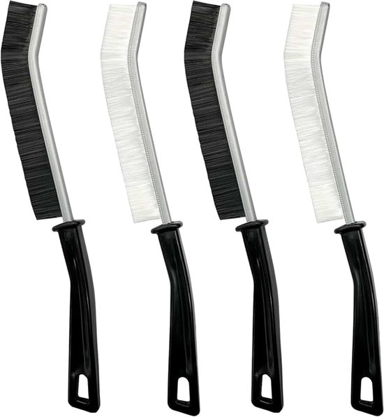 4 stuks dieptereinigingsborstels voor keuken, spleetreinigingsborstel, spletreinigingsgereedschap, reinigingsborstel met harde haren, voor de keuken thuis