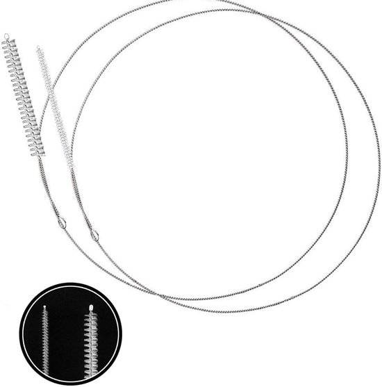 4 stuks extra lang 1 m / 39 inch reinigingsborstel voor stroslang slang afvoerfles koelkast