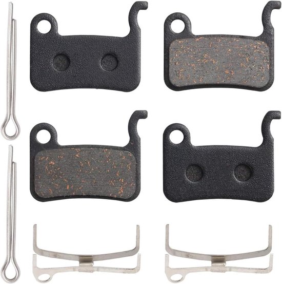 4 Stuks Hars-Half-Metalen Remblokken voor Fiets, MTB-Hydraulische Schijfremblokken, Mountainbike