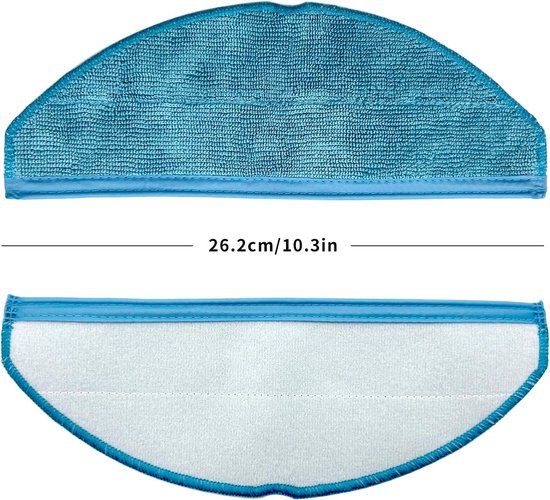 4 stuks mop geschikt voor Philips Homerun Robot stofzuiger serie 7000 XU7100/01, XU7100/02 XV1472/00 (KA7000M Mop)