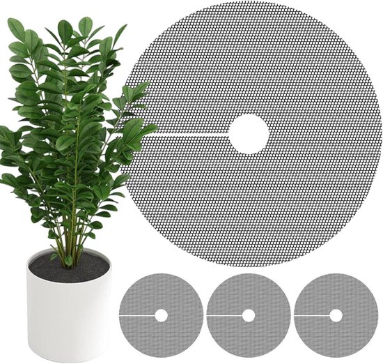 4 stuks - plantenpothoes-plantenpotroosters-Bloempotrooster-Bodembeschermer voor binnenplanten -plantenbeschermers-bodembeschermer voor binnenplantenpot-houdt katten en eekhoorns uit de bloempot-40cm van Merkloos	