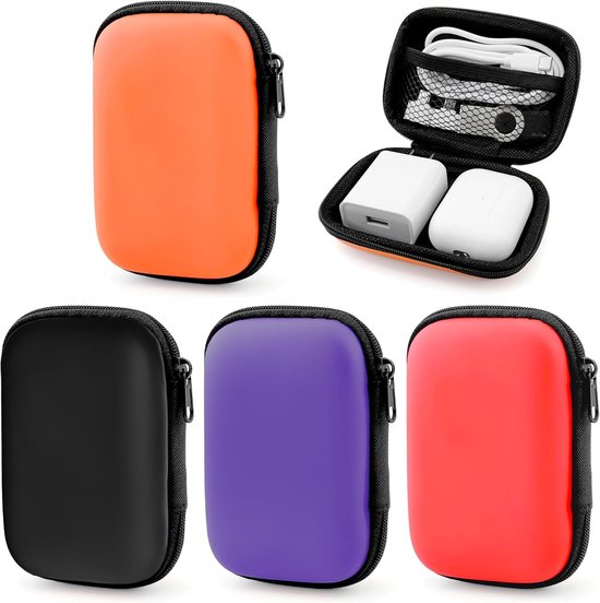 4 Stuks Speelkaartenbox - Opslag in Standaard Speelkaartformaat - Draagbaar Speelkaartenetui voor Poker - Opbergen van Hoofdtelefoon-Oplaadkabel en Meer van Merkloos	