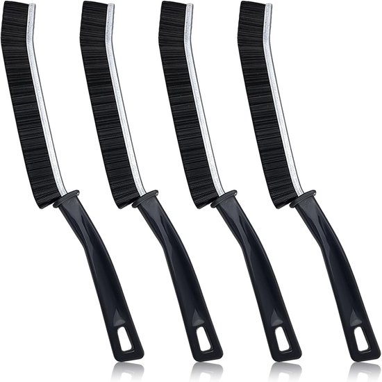 4 stuks splijtreinigingsborstels, harde borstels, hoekreinigingsborstel, voegenborstel, crevice cleaning borstel, hoekreinigingsborstels, multifunctionele reinigingsborstel voor badkamer, keuken en