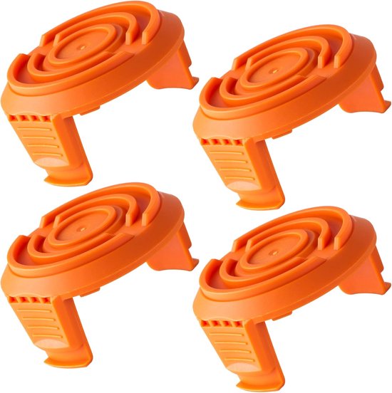 4 stuks - Spoelkappen - Vervangt WORX WA6531 Spoelkappen - Accessoires voor grasmaaiers - Compatibel met Worx grasmaaiermodellen WG150, WG160, WG163 - Vervangende spoelkappen - Spoelkappen