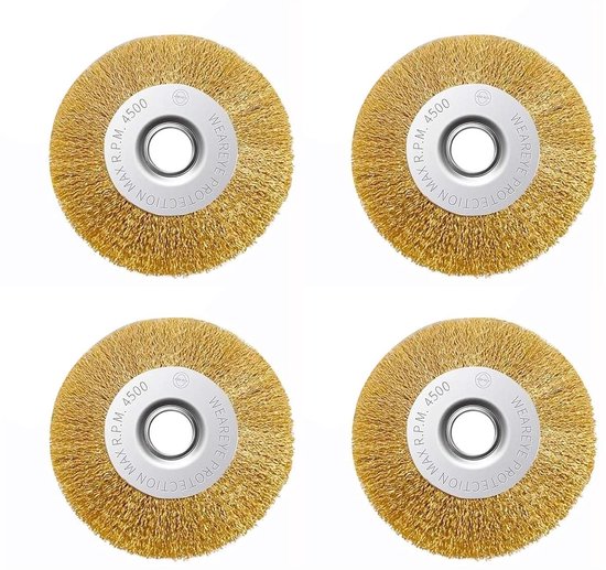 4 stuks Voegenborstelset,compatibel Multibrush en Weedbrush,Ø 10 cm - ShopVlot