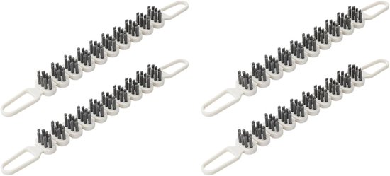 4 Stuks Voegenreinigingsborstel Set, Kleine Dubbelzijdige Borstel, Flexibele Huishoudelijke Reinigingsborstel voor Kieren en Hoeken