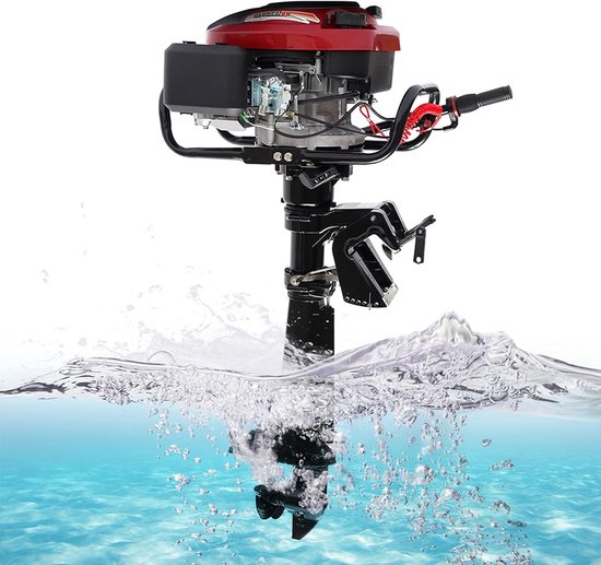 4-Takt Buitenboordmotor 7PK Benzine Motor voor Rubberboot en Visboot van Merkloos	