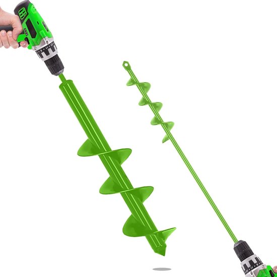 4 x 42 cm + 9 x 40.6 cm Robust Garden Planting Onion Snail Drill - Hexagonal Drill 3/8 Inch van TooleyTools