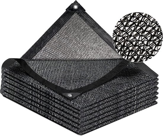 40% schaduwstof met ringen, 2 x 6 m, tuinmas, schaduwzeil, HDPE, zonweringsnet, uv-bestendig net voor broeikasafdekking, terras, planten, bloemen, kippenhok en carport van Tuinmas