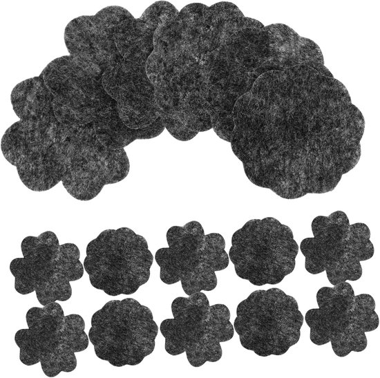 40 stuks-bloempotmat- Tuinmatten- Planten Mesh Pads- Bodem pads-plantenpot bonsai bodemrooster - Voorkomt Bodem Lekkage - Drainage en Ventilatie-5cm-Grijs