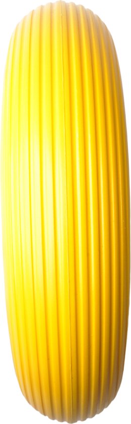 4.00-8 kruiwagenwiel - anti-lek band en zwarte kunststof velg - 150 kg maximale belasting - 20 mm asgat/naafdiameter - inclusief rollager, as en afstandshouders van $