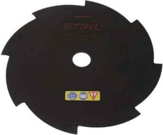 40017133803 Grasschneideblatt 8 Schneiden 230 mm, schwarz van Merkloos	