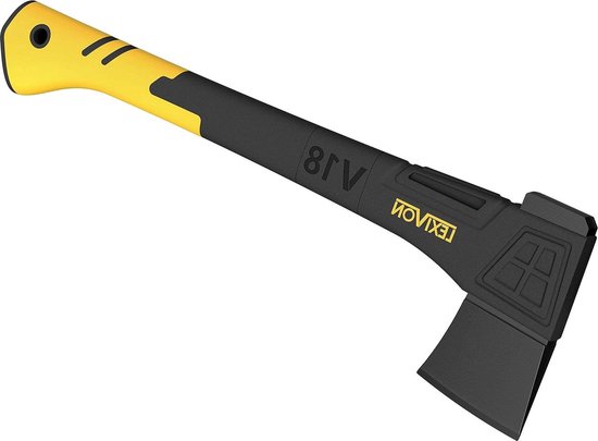 46cm axt survival Schutzhülle inklusive - outdoor axt für Garten und Brennholz - camping axt mit ergonomischem Griff - leichter Glasfaserverbund-Stil van Merkloos	