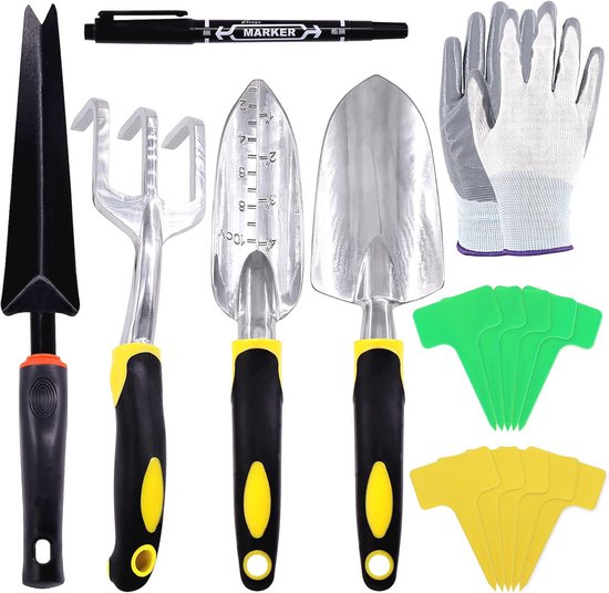 47-delige Heavy Duty Tuingereedschapset met Ergonomisch Rubber Handvat