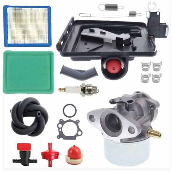 498170 Carburateur - 7699056 790849 Veerset geschikt voor 122000 Model 4 HP - 7 HP Motor Geen Verstopping met Luchtfilterset