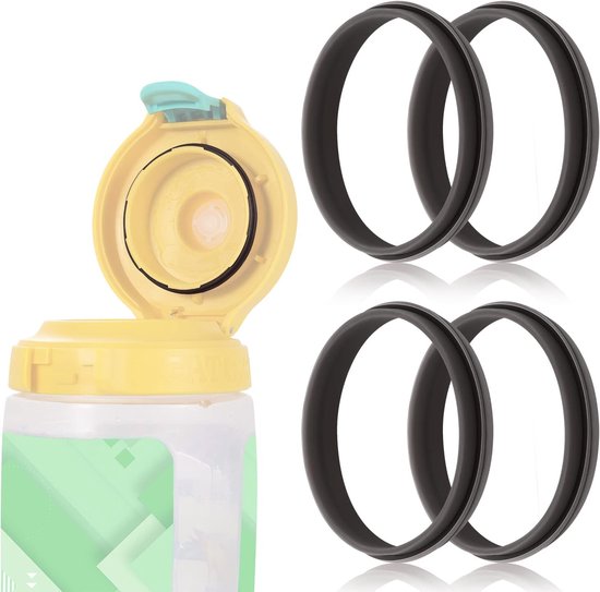 4pcs Vervangende Pakking voor Waterfles - Silicone Deksel Seal voor Gatorade Waterfles - Vervangingsonderdeel Geschikt voor 30oz Gatorade Gx van Merkloos	