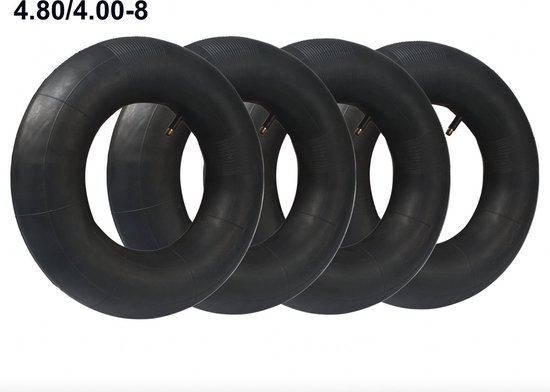4x PD® - Binnenband 4.80/4.00-8 - Hoge Kwaliteit - Kruiwagenwiel - Recht ventiel - Binnenband Kruiwagen - Binnenbanden Bolderkar - Binnenband Steekwagen - Binnenband Skelter van PD®