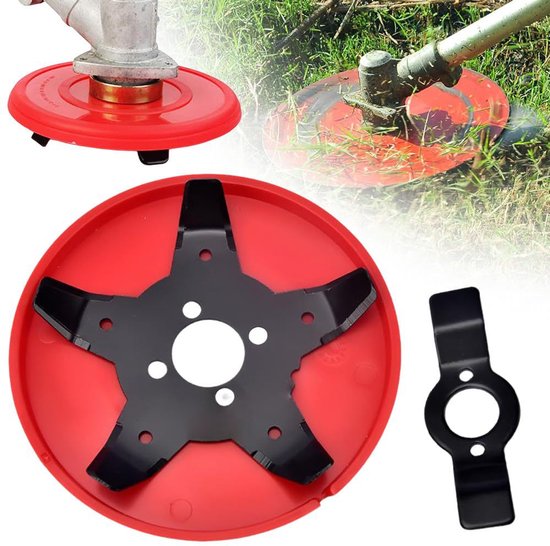 5-9 inch onkruidplaat bosmaaierkop- metalen bosmaaierkop multifunctionele trimmerkop onkruidmes vervangingssets van Merkloos	